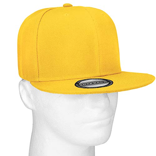 Image of Falari Wholesale 12 Pack Snapback Hat Cap Hip Hop Style Flat Bill Blank Solid Color Adjustable Size