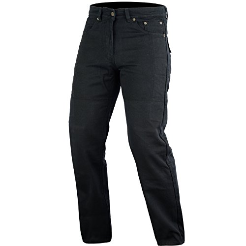 Bikers Gear dżinsy motocyklowe/bojówki, czarne (czarne), rozmiar 32 l / 42 L EU