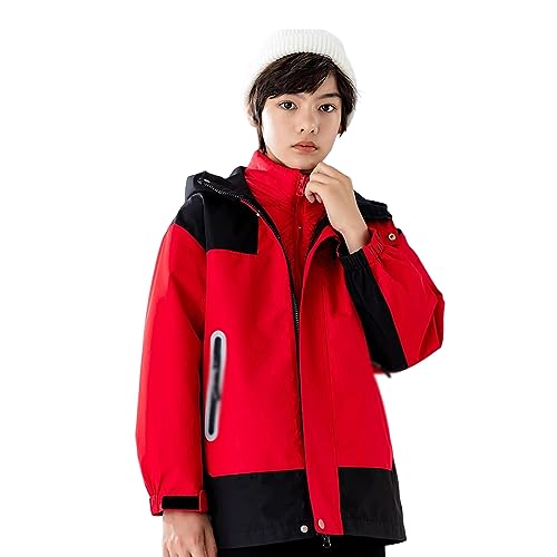 Three-in-One Jacket, Warm Hooded Parka, Children's Outdoor Down Jacket