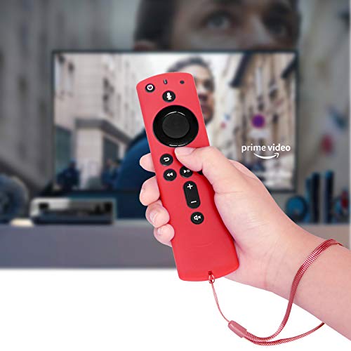 [2 Pack] Silicone Cover Case For Fire Tv Stick 4K / Fire Tv (3Rd Gen) Compatible With All-New 2Nd Gen Alexa Voice Remote Control (Red And Blue) #TOP5