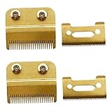 FONDOTIN 2セット 理髪器用交換刃 電気バリカン対応 バーバーサプライ モデル用可能レバー付きブレード