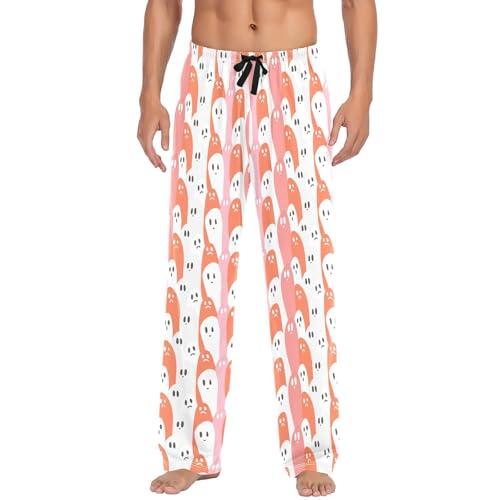 Many Spirits Men's Cotton Pajama Pants with Pockets and Drawstring Comfortable and Stylish,S2