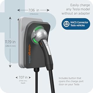 ChargePoint Home Flex Level 2 EV Charger, NEMA 6-50 Plug NACS (for Tesla EVs) - Fast Smart Battery Power Charging at Home for Electric Automobile Vehicles