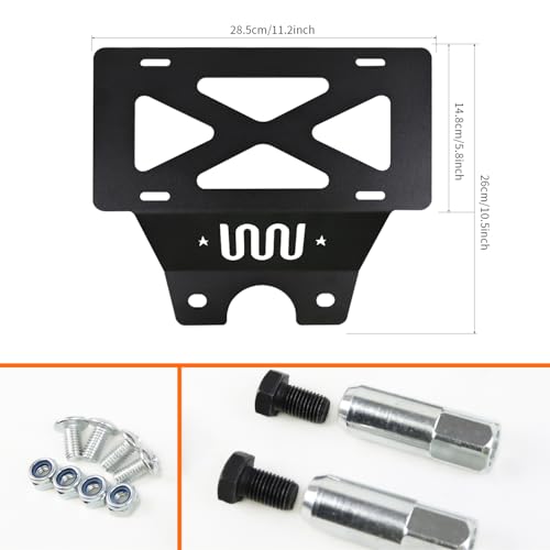 Spare Tire License Plate Bracket Holder Compatible with Ford Bronco 2/4 Door 2025 2024 2023 2022 2021, Rear License Plate Relocation Mounting Frame Exterior Accessories by EVGoXMods - Image 3