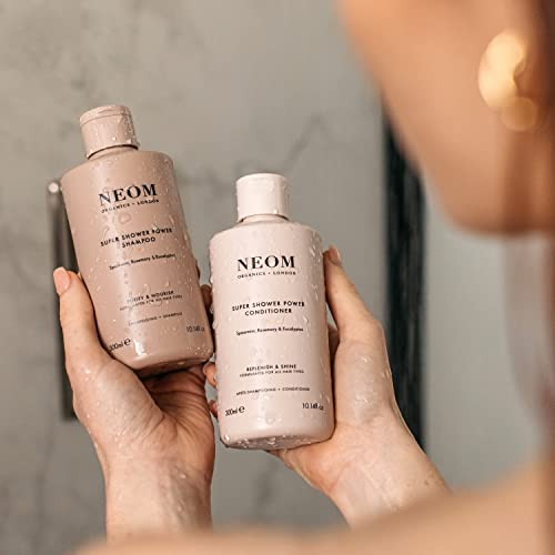NEOM- Super Shower Power Natural Shampoo, 300ml | Purifying Cleanser | Spearmint, Rosemary & Eucalyptus | For All Hair Types | Vegan - Image 4