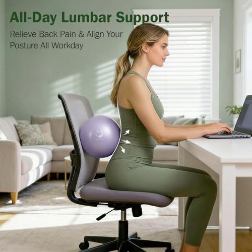 Slim Panda Pilates Ball - 9 Inch Mini Yoga Ball for Core Training and Physical Therapy - 3