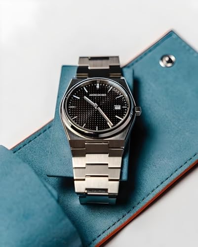 Image of AMERICANVIBER, Stainless Steel Date Display Mens Wrist Analogue Watch, Dial-Color:Multicolour, Band Color:Silver