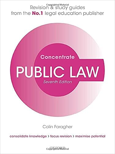 Public Law Concentrate: Law Revision and Study Guide