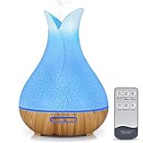 【Difusor ultrasónico de aceite perfumado】 Los difusores ultrasónicos generan el vapor sin calor, lo que preserva mejor la integridad del aceite esencial. Incluso puede combinar dos o más aceites esenciales para crear una mezcla única. Llene el espacio que estaba con una fragancia encantadora que puede levantar su estado de ánimo y aliviar el estrés, lo que puede ayudarlo a relajarse y dormir mejor.
