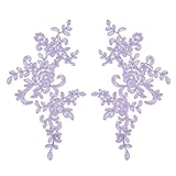Ces élégants patchs brodés en dentelle présentent des motifs floraux complexes avec une broderie délicate, fabriqués à partir de fil de polyester. Parfait pour améliorer les vêtements et les loisirs créatifs, ils ajoutent une touche luxueuse à n'importe quel projet.