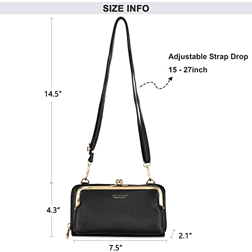 Montana West Crossbody Cell Phone Purse For Women Western Style Cellphone Wallet Bag Travel Size With Strap Brown Mbb-Mwc-121Bk #TOP5