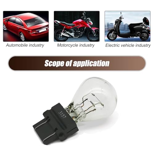 Sephile 10 PCS 3157 Car Tail Light Bulb, Waterproof Waterproof Vehicle Vehicle Turn Signal Light, Universal 12V 21/5W Automotive Brake Light Replacements for Truck SUV Car (White Light) by Sephile - Image 6