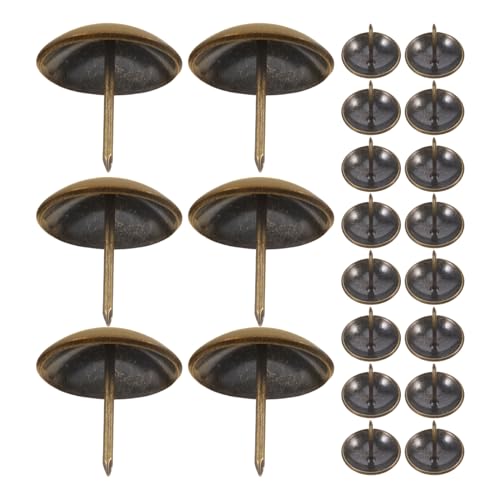 OSALADI Iron Furniture Studs 30pcs Retro Pushpins Long Strong Tacks for Upholstery Decorative Tacks for Home