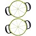 LHQ-HQ 2Pcs 8 Parties Égales Diviseur De Gâteau en Plastique Coupe-Pâtisserie Gâteaux Trancheuse Gâteau Rond Marqueur De Portion Égale Gâteaux Réutilisables Couteau Cuisson Pâtisserie Outil