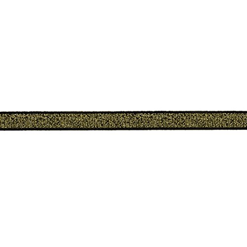 Diy Park 5 Yard 3/8" 10Mm Metallic Glitter Elastic Spandex Band Bra Strap Lingerie Dress Diy Sewing Trim Craft(Gold+Black) #TOP1