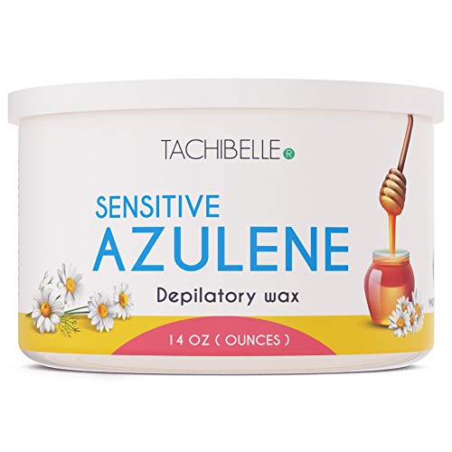 Tachibelle Depilatory Wax - Sensitive Azulene Wax 14 Oz Professional Hair Removal Made in Italy (Pack of 1)