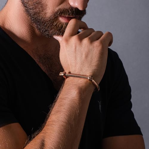 Pulsera Elegatto bañada en oro 18K para hombre y mujer miniatura 4