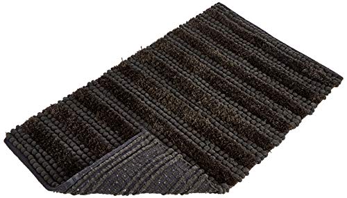 Heckett Lane Roberto Bath Mat, 60% Cotton, 40% Polyester, Dark Grey, 70 x 120 Cm, 1.0 Pieces - Image 3