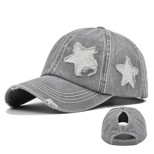 Gorra de béisbol de algodón ajustable para mujer miniatura 1