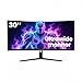 CRUA 30-Zoll-Ultrawide-Curved-Mo... 21:9 WFHD (2560 x 1080p), VA-Bildschirm, 120% sRGB, 100 Hz, 1500R, FreeSync-Unterstützung, Wandmontage, HDMI/DP-Anschluss – Schwarz