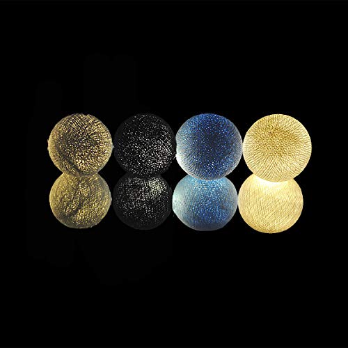 Cordão de Luz Led Floripa Kit 20 Bolas à Pilha Cormilu Azul