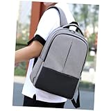 HEALSOPTHY ライトグレー 充電機能付き多機能ビジネスリュック 大容量 耐久性可能 通勤 通学 旅行用 男女兼用ノートパソコンバッグ