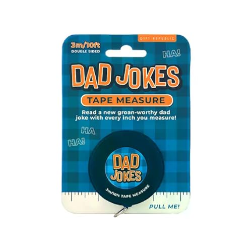 Cinta Métrica 3M Retráctil con Bromas Dad Jokes Azul miniatura 1