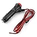 Produktbild 12V 24V Male Auto-Auto-Motorrad-Zigarettenanzünder-Stecker-Verbindungs Ein Aus Schalter 1,5 m Universal-Connector-Schalter (Farbe: black & red)