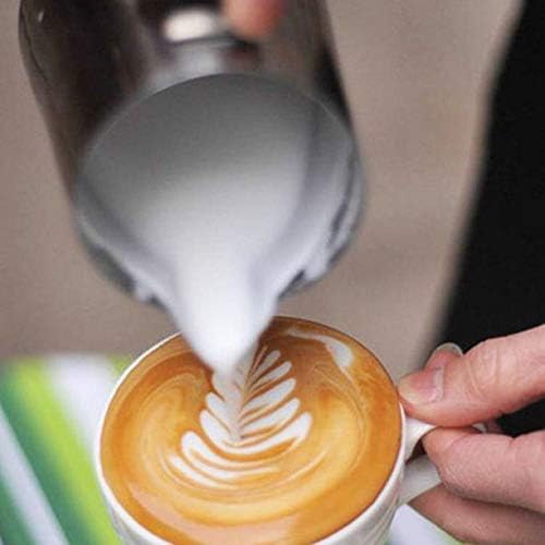 Miniatura 6 de Jarra de espuma de leche de 20 oz20.3 fl oz, jarra de acero inoxidable, jarra de espuma de leche, jarra de café expreso, capuchino, jarra de leche