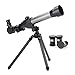 Produktbild Refractive Astronomic Telescope with Tripod Adjustable Lever 40X Zoom Refractor Monocular Scope Educational Toy for Children - Gray & Black