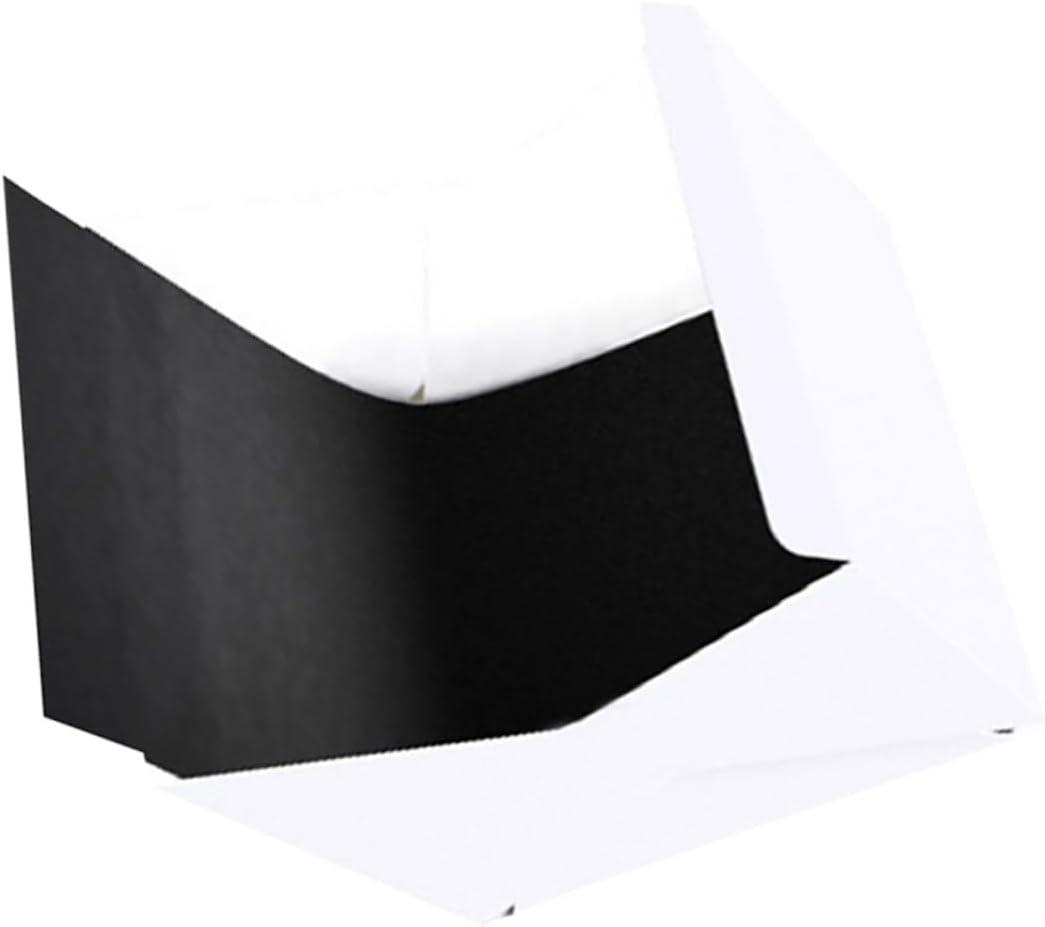 Kisangel Portable Photo Light Box Photography Tent with 30cm LED Lighting Strip, Foldable Small Shooting Studio with Black and White Backgrounds for Product Photography