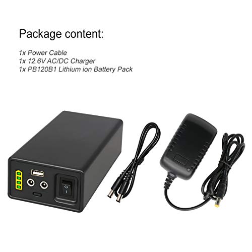 Talentcell 12V Lithium Ion Battery Pb120B1, Rechargeable 38400Mah 142.08Wh Li-Ion Battery Pack With Dc 12V And 5V Usb Output For Led Light Strip, Cctv Camera, Mobile And More #TOP4