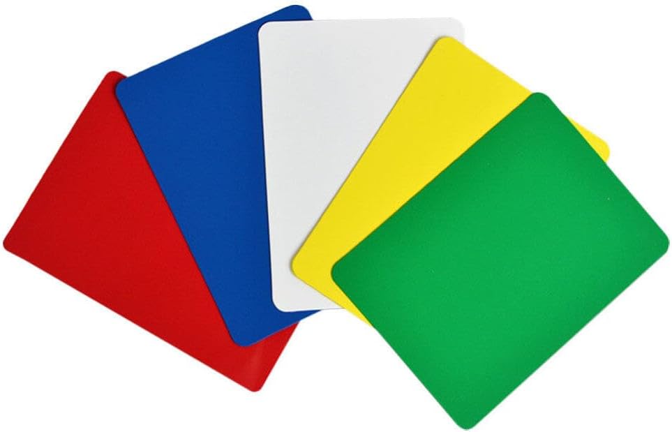 Abaodam 5 Pack Poker Cut Cards Poker Size Plastic Cutting Card in 5 Colors for Home Playing Game