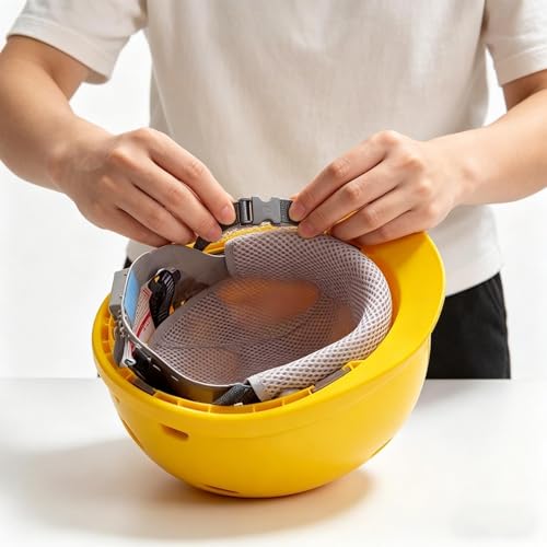 Forro de sudor para casco lavable y acolchado de seguridad transpirable 7