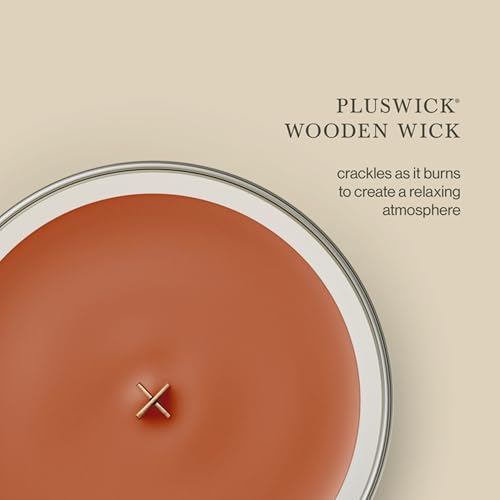 Image of WoodWick Pumpkin Praline Holiday Candle Gifts for Women and Men, 21.5 oz Large Hourglass Candle with Crackling Wick