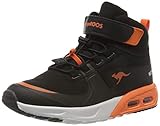 Ziel geschlecht: male KangaROOS Jungen KX-Hydro Sneaker, Jet Black/Neon Orange, 31 EU
