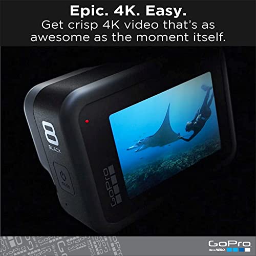 Gopro Hero8 Black E-Commerce Packaging - Waterproof Digital Action Camera With Touch Screen 4K Hd Video 12Mp Photos Live Streaming Stabilization #TOP3