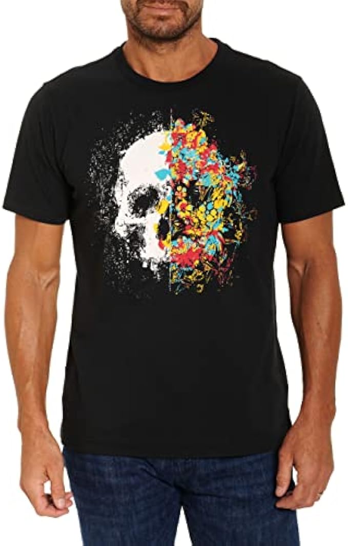 Robert Graham Designs Men's Sugar Skull S/S Knit Tshirt