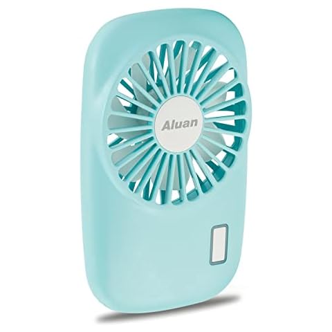Aluan Handheld Mini Fan Powerful Small Personal Portable Speed Adjustable USB Rechargeable Eyelash Fan for Kids Girls Boys Woman Man Home Office Outdoor Travel Cover