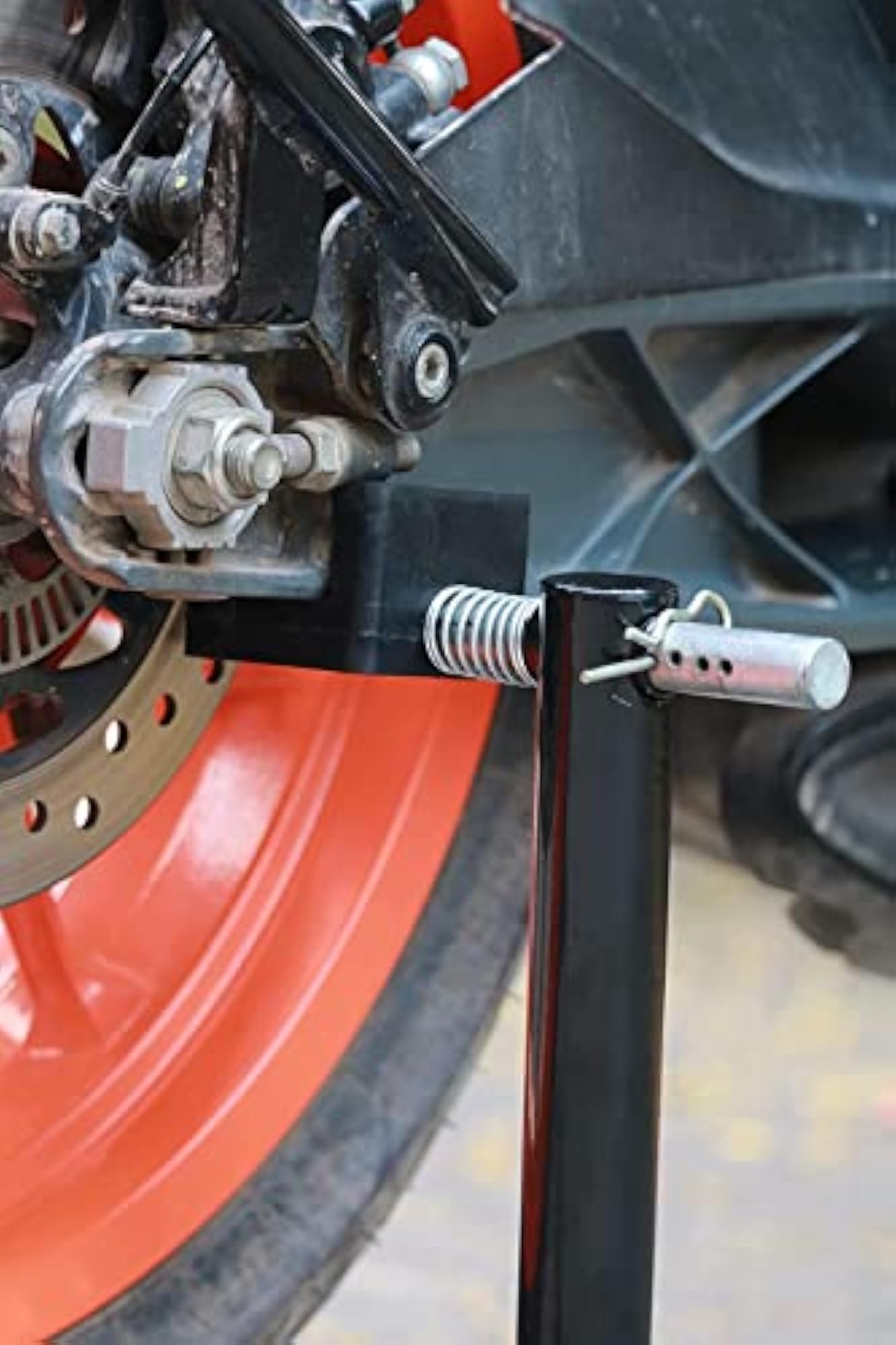 Rear Paddock Stand with Swing Arm Rest
