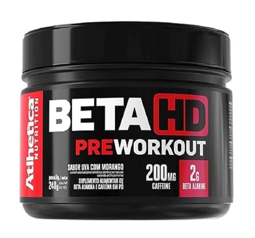 BETA HD PRE WORKOUT (240G) - Athletica Nutrition (Uva com Morango)