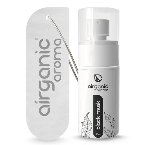 Image of Airganic aroma Black Musk Premium Spray Car Perfume (60 Ml) |Fine Fragrance Car Air Freshener | Car Accessory Interior| 400+ Long Lasting Car Fresheners Scent Spray | Car Accessories 2026
