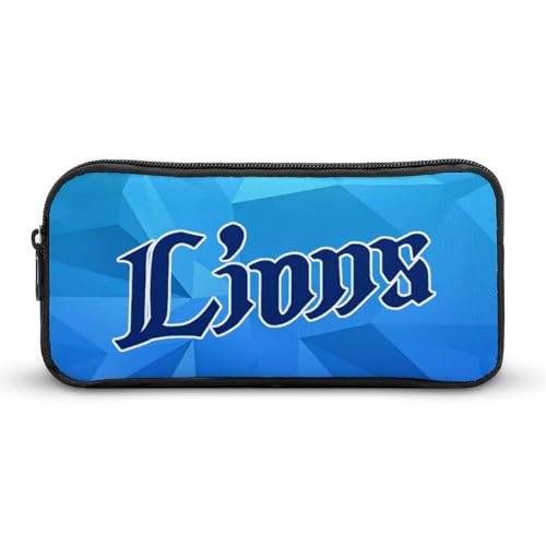 埼玉西武ライオンズ文具ケース ペンケース 収納グッズ 筆箱 ペンバッグ 筆入れ 多機能 学用品収納 大容量軽量 伸縮性が良く、繰り返し使用可能 傷防止 防汚 掃除が簡単 いろいろな文房具を収納 オフィス小物 コスメバッグとして 男女兼用 携帯便利