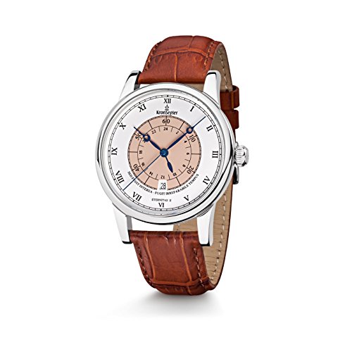 Kronsegler Eternitas II Herrenuhr Stahl-Tobacco
