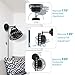 Parrot Uncle Wall Mount Fans 10 Inch Wall Fans Oscillating with Folding Arm Pull in Wall-Mounted Fans Cord with Plug, Black