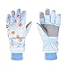 XKSO-QPTY Gants de Ski pour Enfants Winter Chaud bébé bébé Gants Enfants étanche Coupe-Vent épais Peluche Ski Ski Gants de Sport Dessin animé Thermique motivelle for 4-10y Enfants