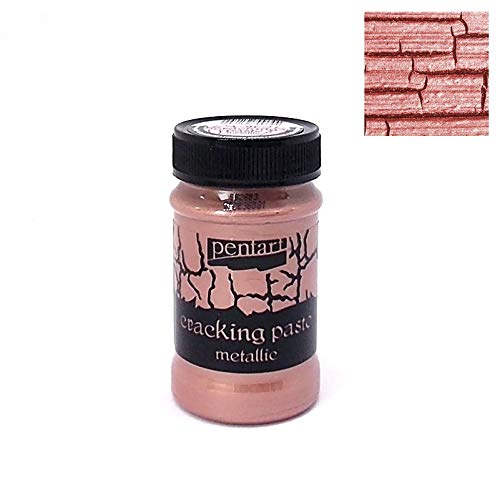 Zita's Creative - Pasta para raspar (Metalizada, 100 ml), Color Oro Rosa Efecto Vintage, Pasta de arroz.