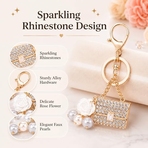 Image of Mini Bag Keychain, Bag Charms for Handbags, Cute Pendant Accessory for Keys Purse, Everyday Charm for All Occasions, Bag Charms for Women