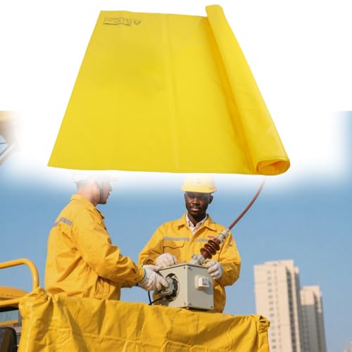 Manta Aislante de Seguridad, Manta Aislante antielectrocución, Almohadilla Aislante de Resina para Exteriores de Alto Voltaje para Seguridad de electricistas, tapete Aislante para tableros d