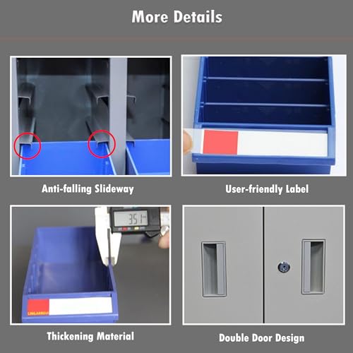 Intsupermai S054557 Parts Cabinet 30 Large Drawers Storage Cabinet Abs/Ps Plastic Cabinet Storage Equipment thumb #4